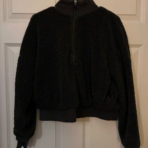 Sherpa Crop Quarter Zip
